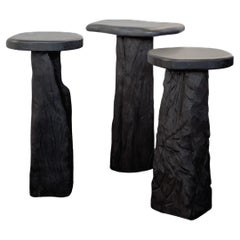 Contemporary Beistelltisch 'TAVO' von Eichkorn, Stein und Eiche, anpassbar
