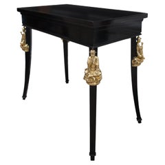 Contemporary side table with Gold Chinoiserie elements by Alexander's Collection