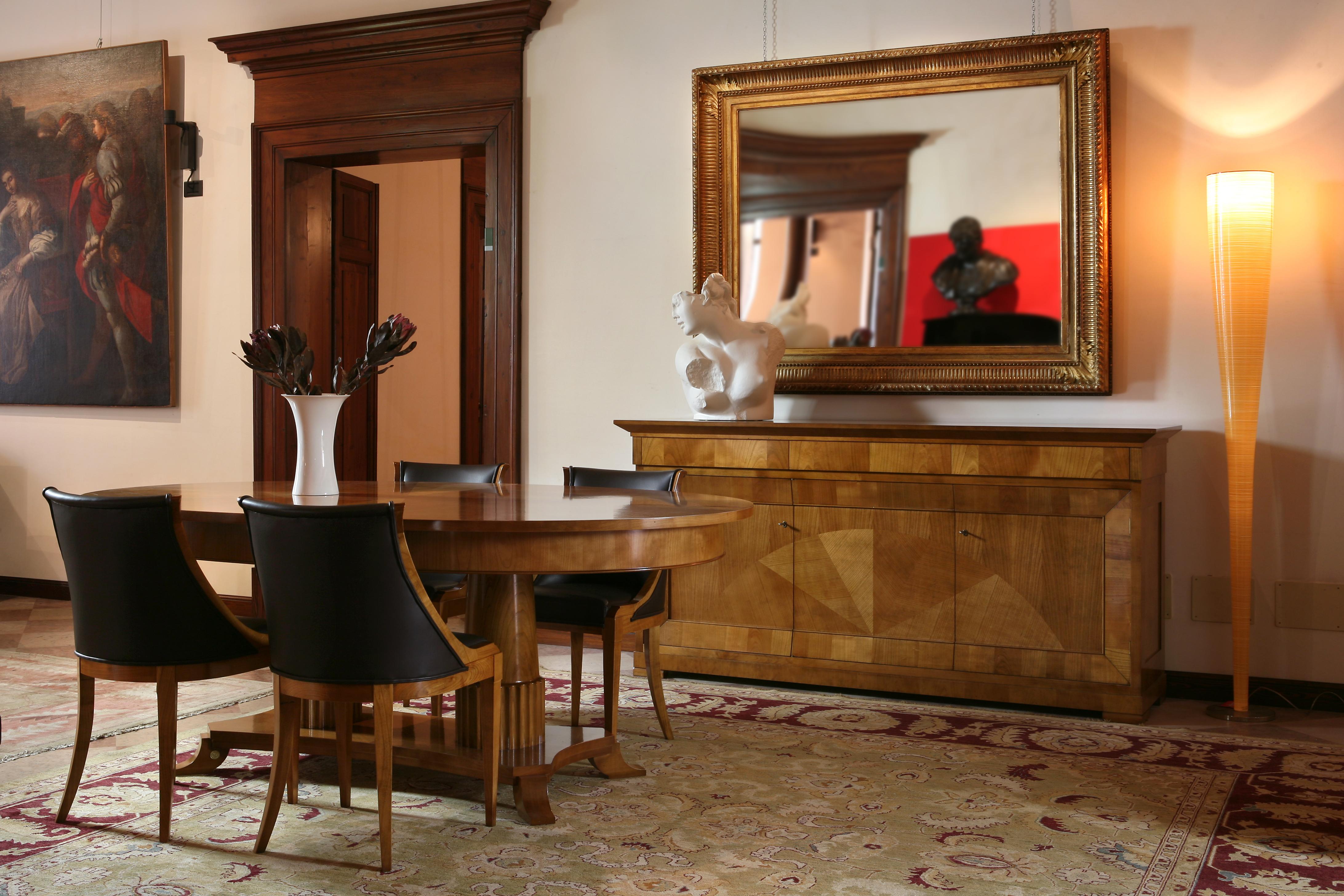Contemporary Sideboard in Biedermeier Style, Made of Cherry Wood