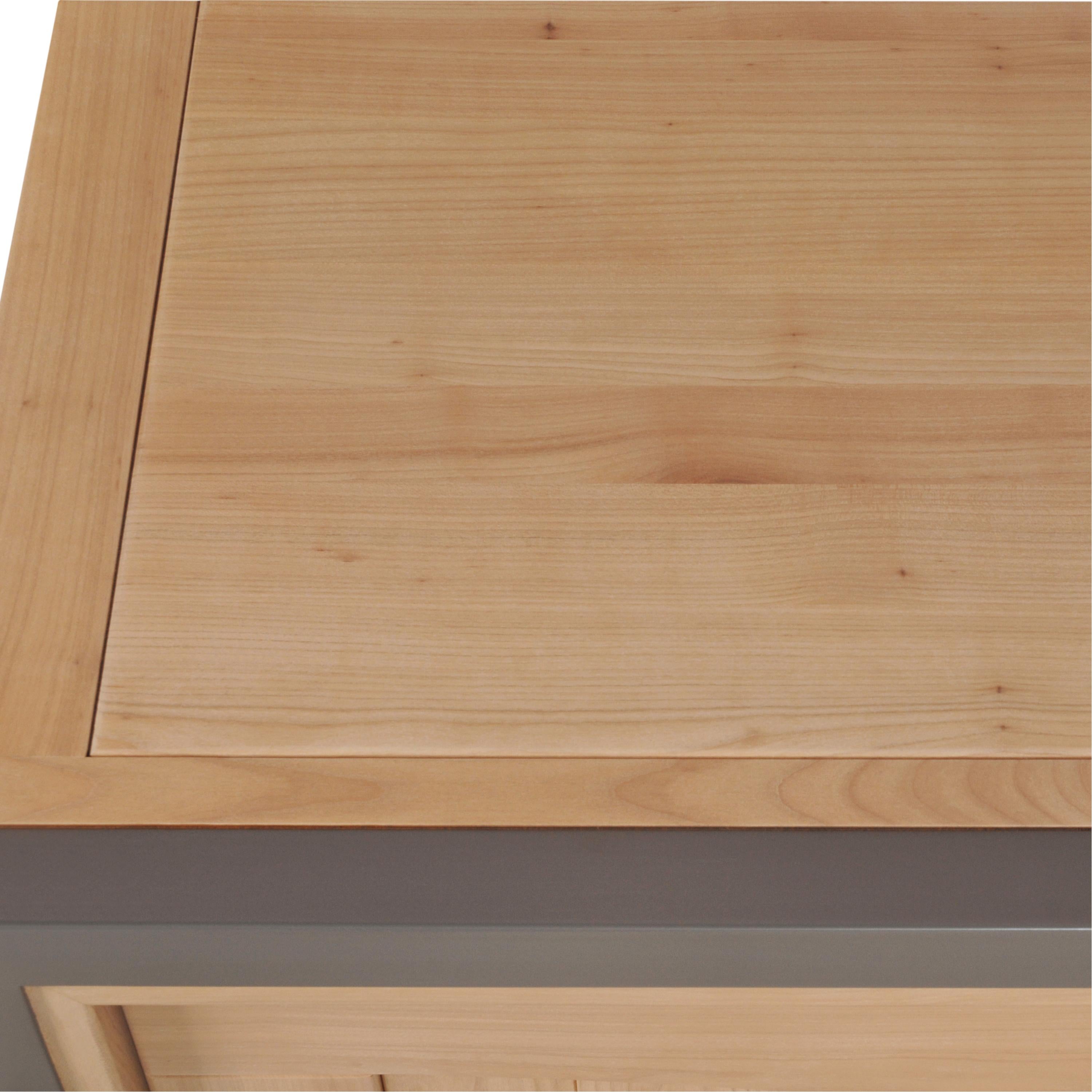 Zeitgenössisches Sideboard aus Kirschbaumholz, 3 Türen und 1 Schublade, 100 % Made in France (Moderne) im Angebot