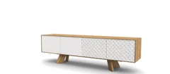 Contemporary Sideboard in anpassbaren Holz- und Lackoberflächen