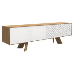 Contemporary Sideboard In Customizable Wood And Lacquer Finishes