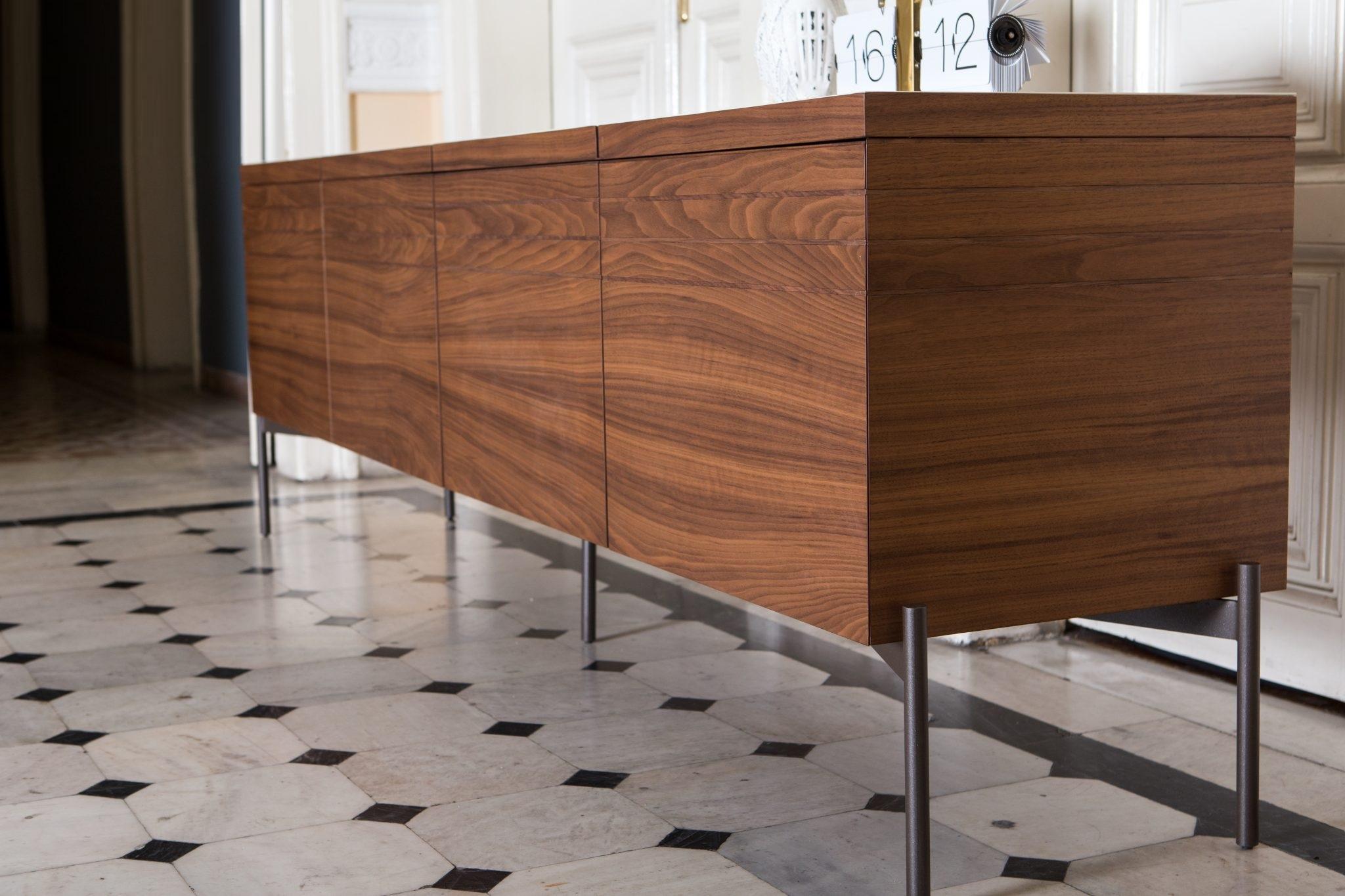 Contemporary Sideboard in Dark Oak In New Condition For Sale In New York, NY