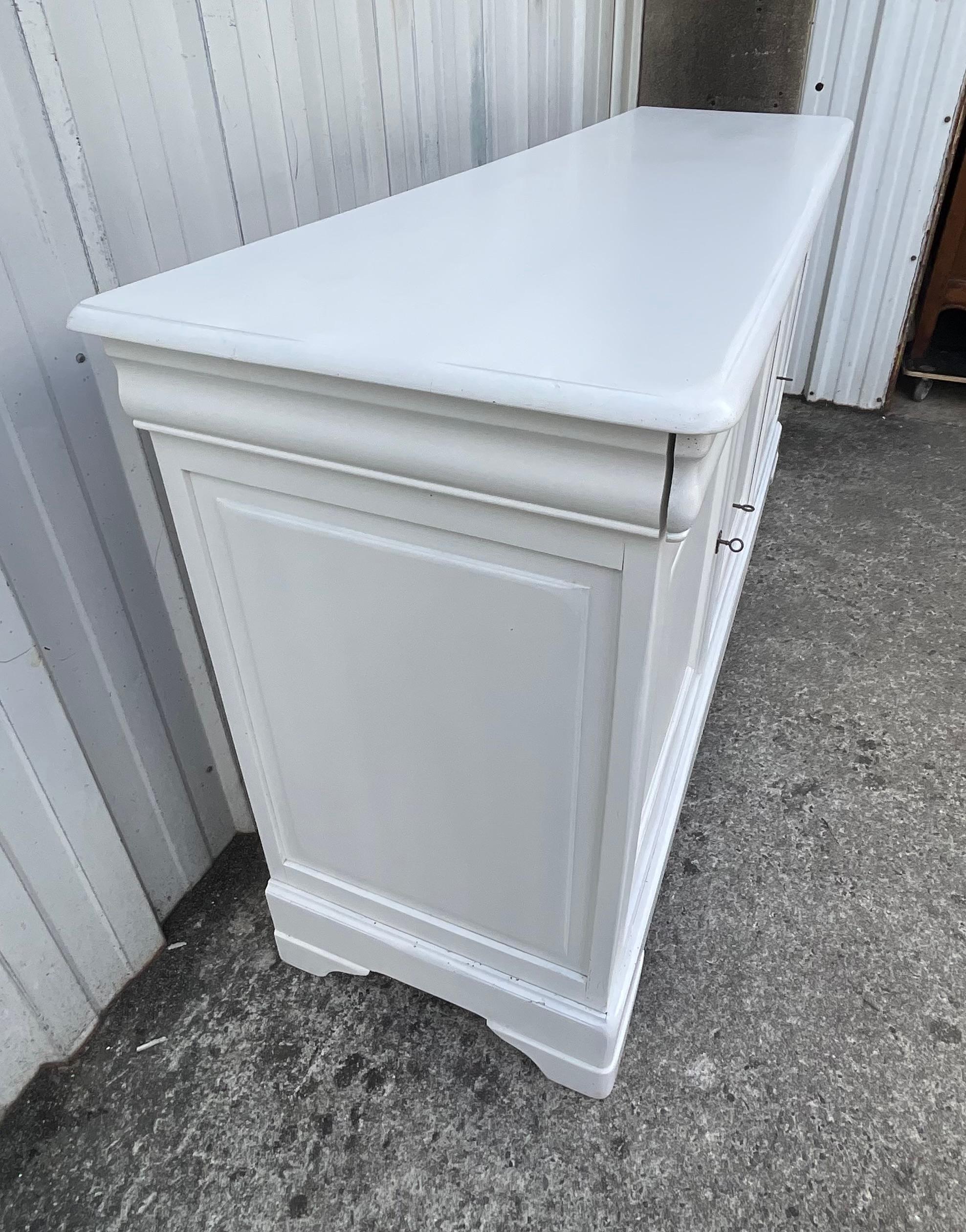 French Contemporary Sideboard In Solid Cherry Wood