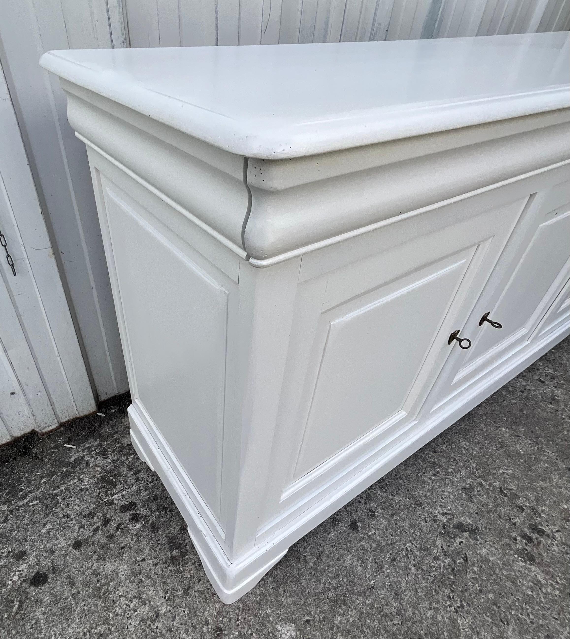 Contemporary Sideboard In Solid Cherry Wood In Good Condition In SAINT-CLÉMENT-DE-LA-PLACE, FR