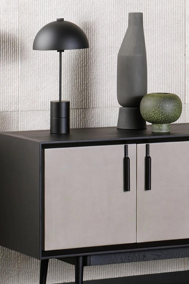 Cuir Buffet contemporain 'THEO' Wood Wood et Leather en vente