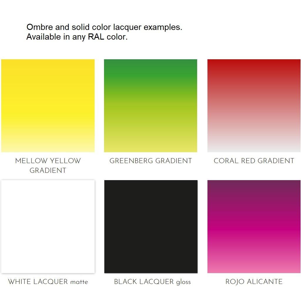 Contemporary Sideboard mit Farbverlaufslackierung in Gelb (21. Jahrhundert und zeitgenössisch) im Angebot
