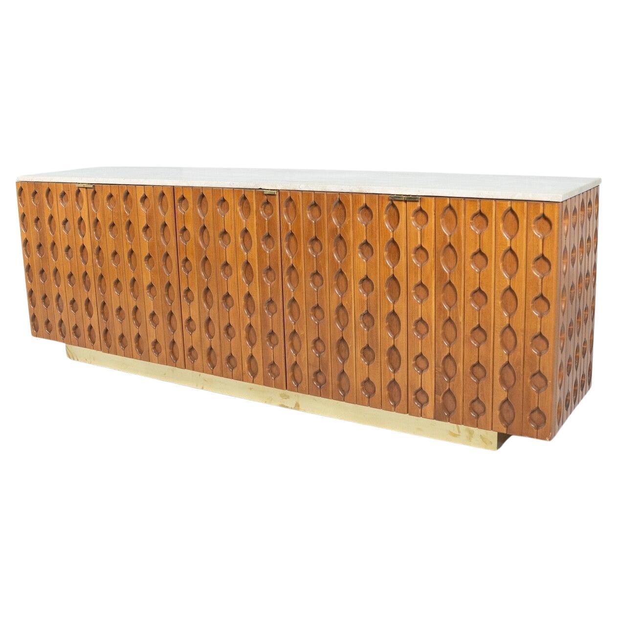 Credenza Contemporary, Wood e Travertino , Italia
