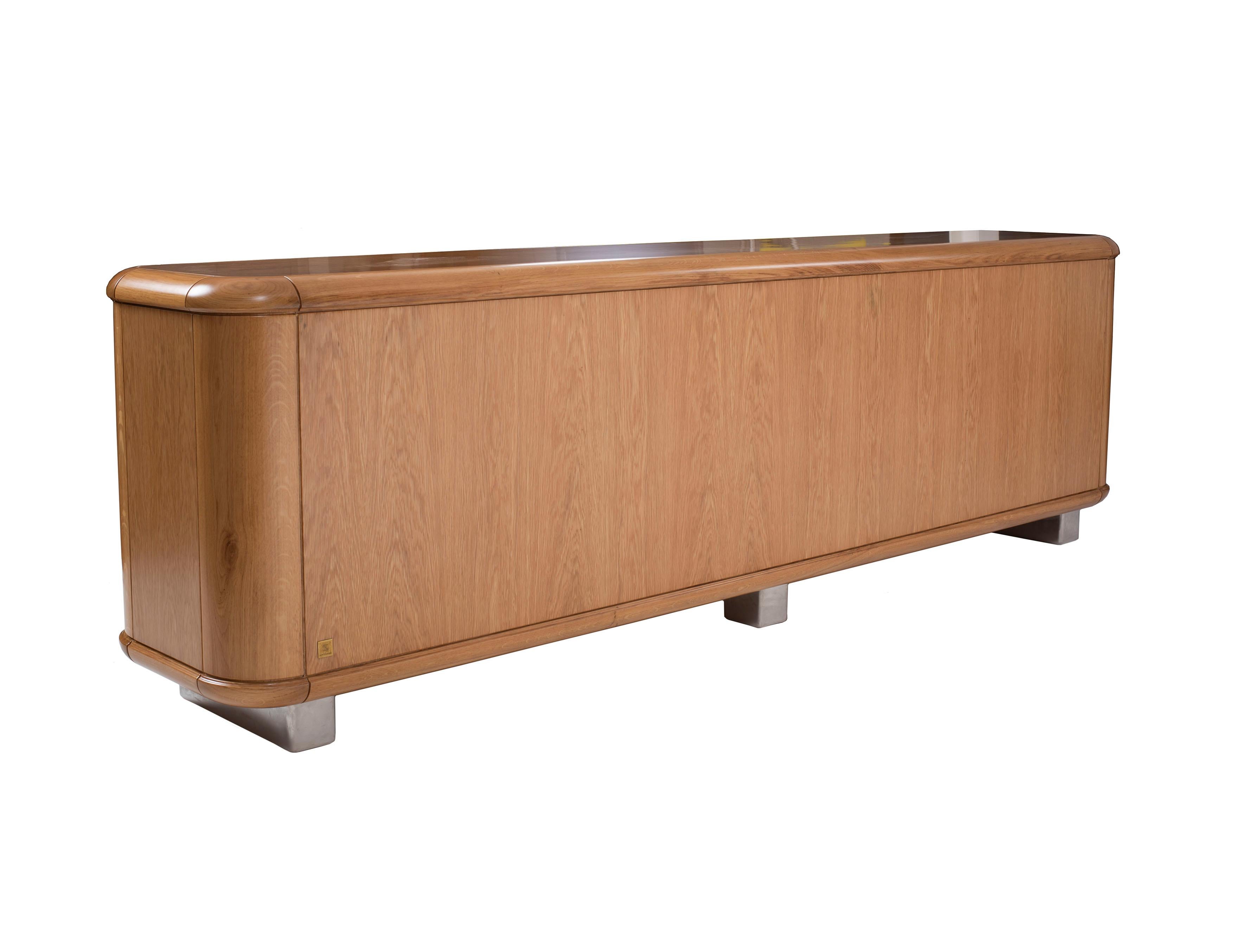Walnut Contemporary Sideboard Wood by Cyril Rumpler, Dinner Box For Sale