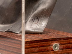 Scultura italiana contemporanea firmata in metallo