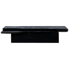 Contemporary Silent Bench in Burnished Natural Wood