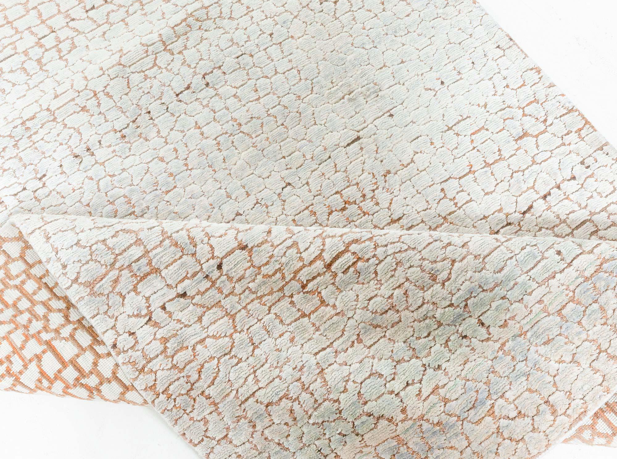 Contemporary Silk Hand Knotted Runner by Doris Leslie Blau For Sale 1