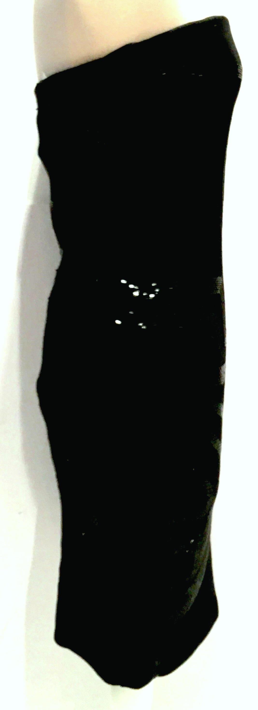 Contemporary Silk Knit Beaded Strapless Cocktail Dress By, Ralph Lauren NWT In New Condition For Sale In West Palm Beach, FL
