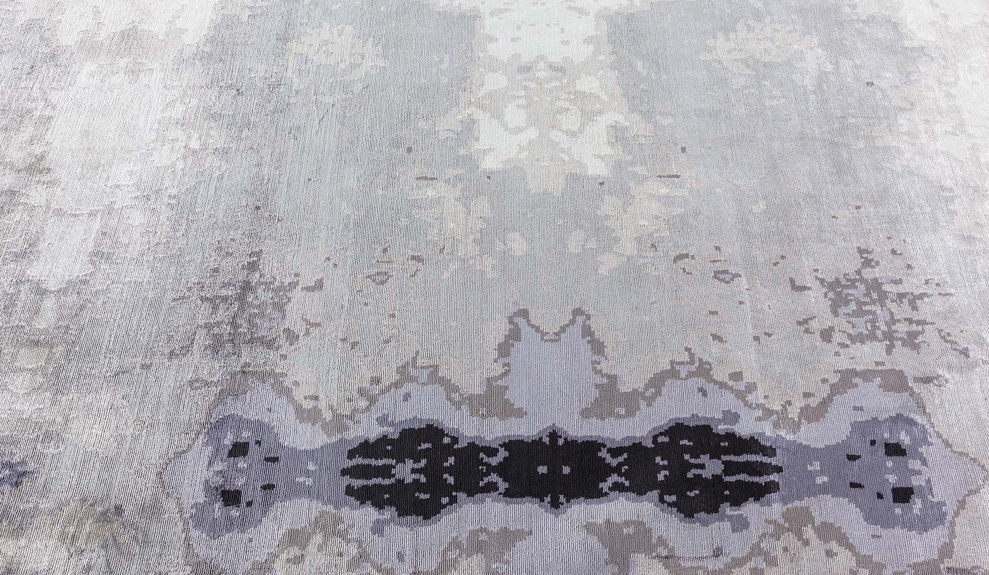 Hand-Knotted Contemporary Silk Kusafiri Rug by Doris Leslie Blau For Sale