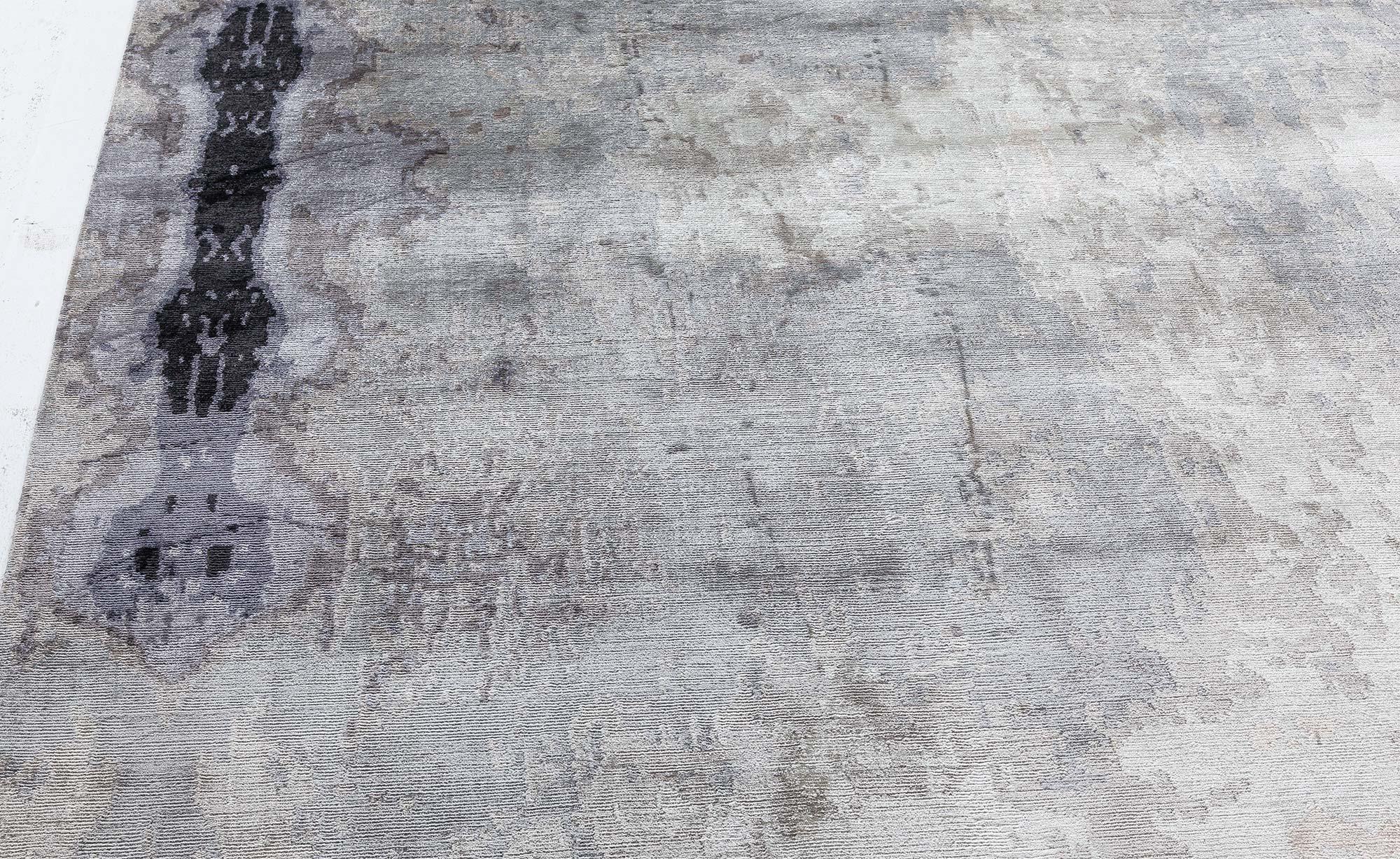 Alfombra contemporánea Kusafiri de seda de Doris Leslie Blau Anudado a mano en venta