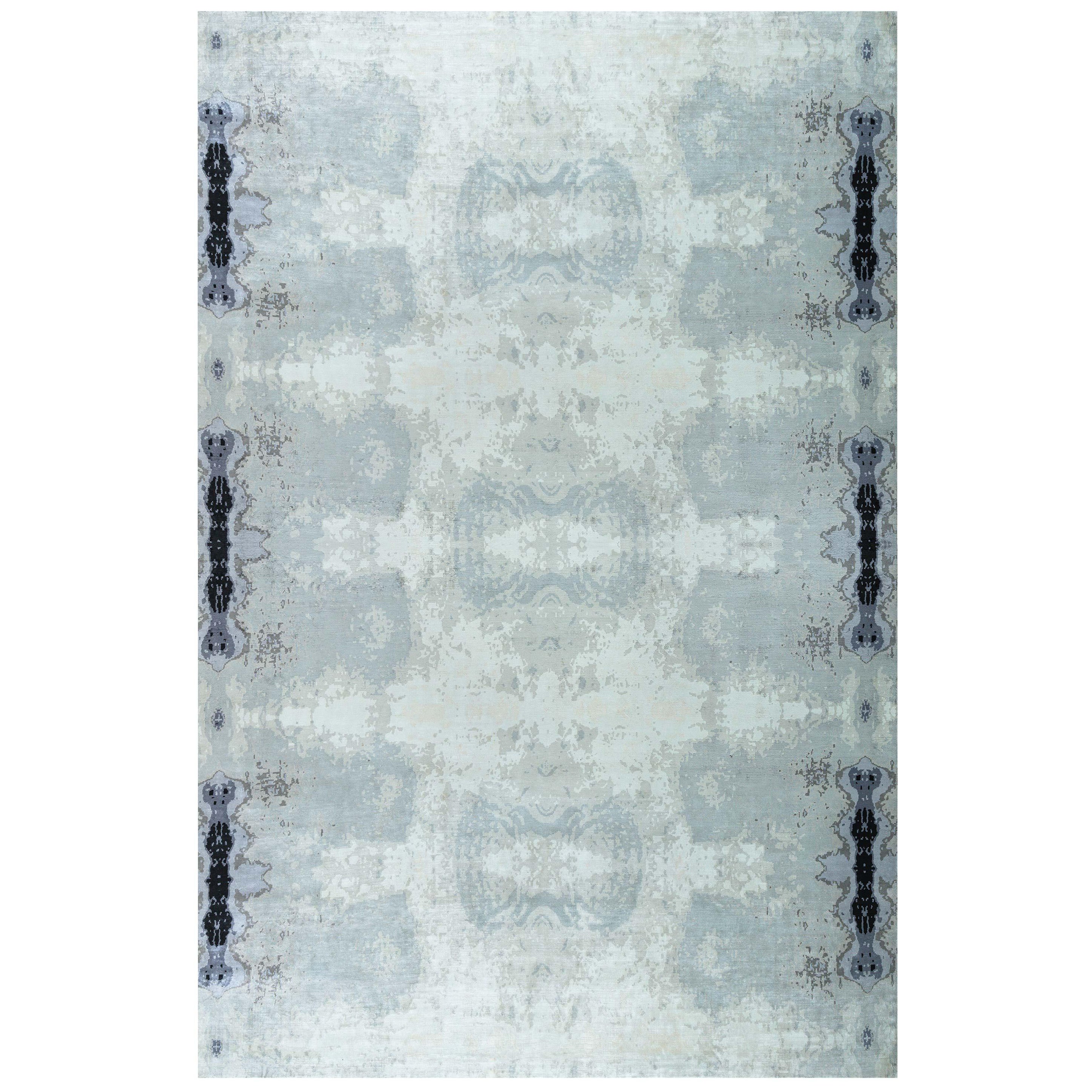 Contemporary Silk Kusafiri Rug by Doris Leslie Blau For Sale