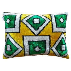 Contemporary Silk Velvet Handmade Pillow