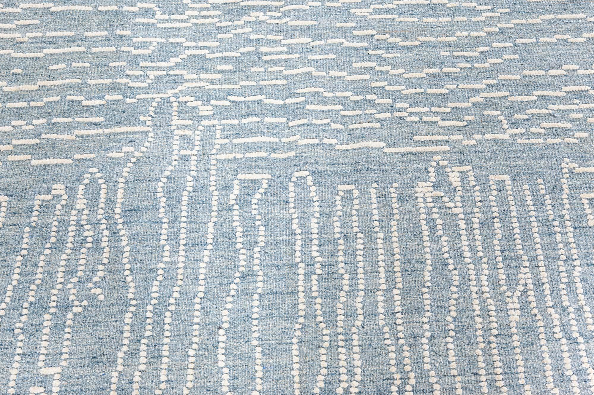 Contemporary Seidenwollteppich von Doris Leslie Blau (Moderne) im Angebot
