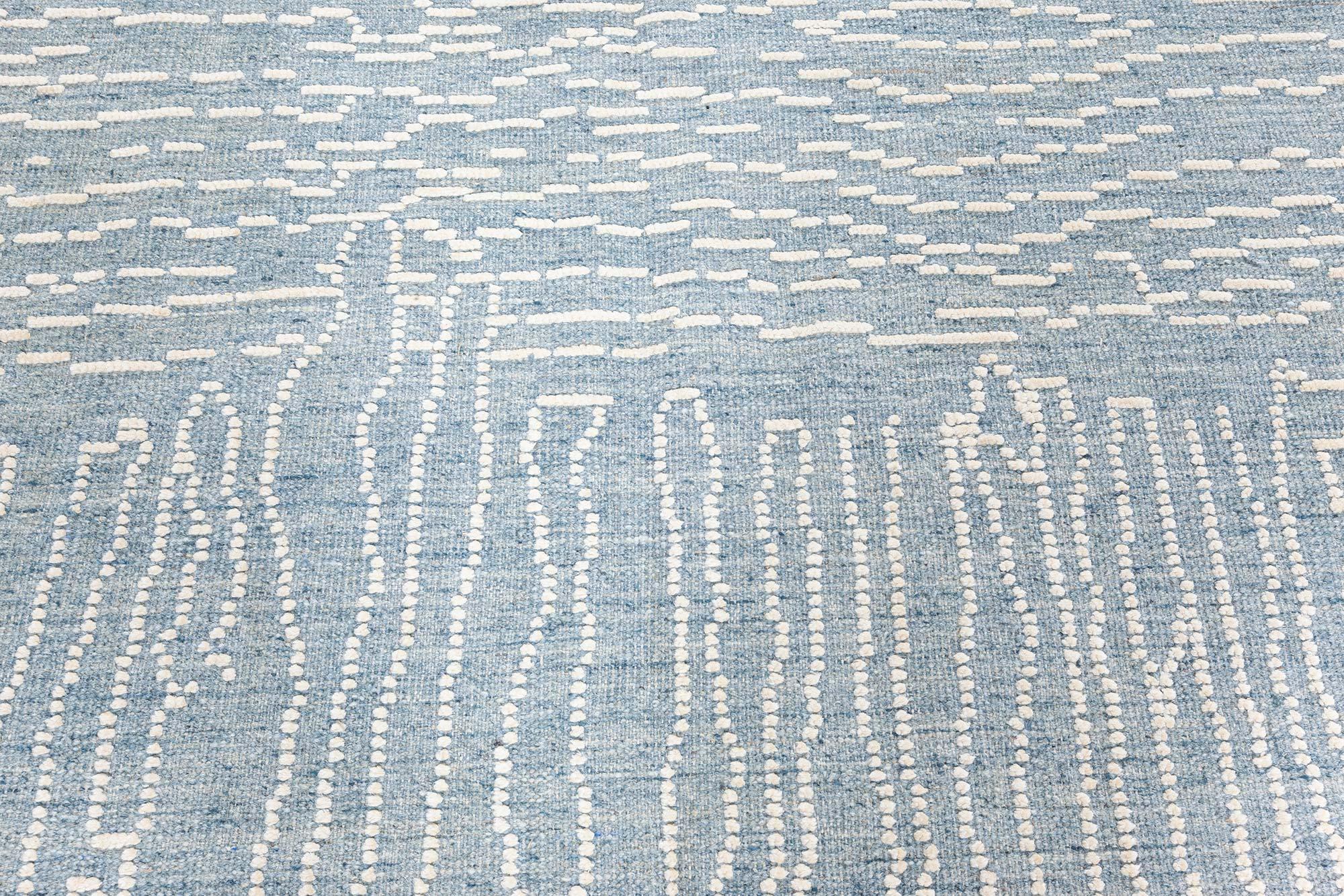 Annodato a mano Tappeto contemporaneo in lana e seta di Doris Leslie Blau in vendita