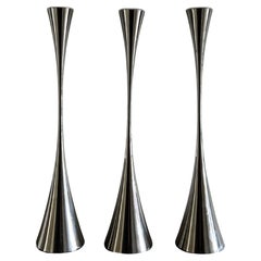 Contemporary Silver Kerzenleuchter, 14" H