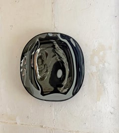 Contemporary Silver Chihiro Glass Mirror