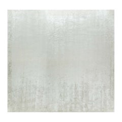 Contemporary Silver Grey Silk Rug by Doris Leslie Blau