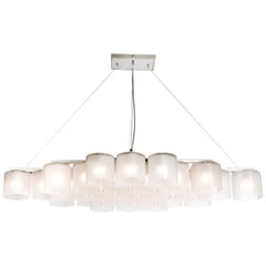 Contemporary Silver Large Chandelier