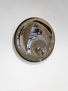 Contemporary Silver Oracle Glass Mirror