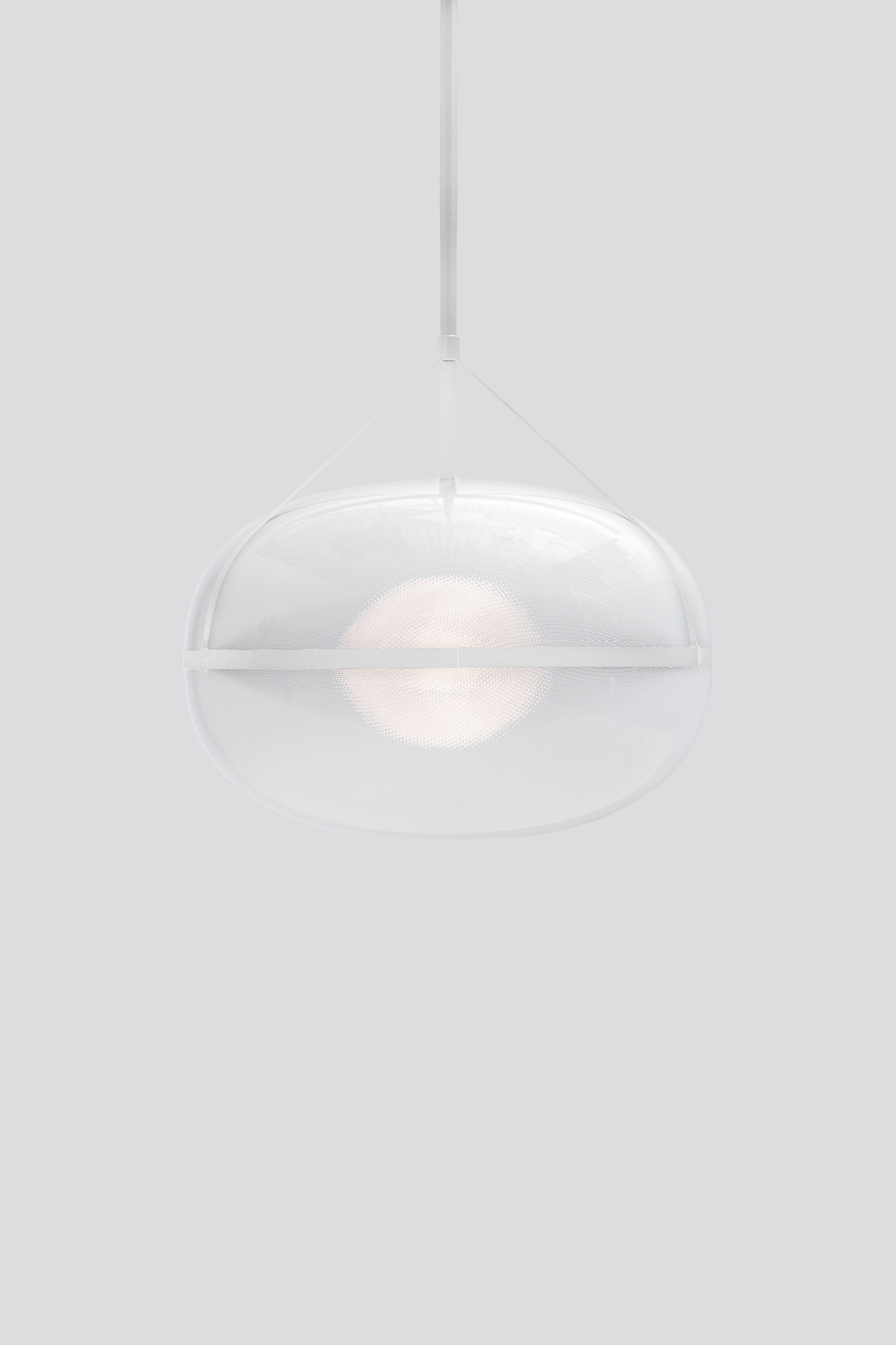 Organico moderno Lampada a sospensione contemporanea in argento 