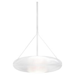 Contemporary Silver Pendant Lamp 'Iris 60', B/B