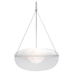 Contemporary Silver Pendant Lamp 'Iris', B/A 