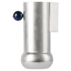 Contemporary Silver Plated Lapis Lazuli Stone Milchbehälter von Natalia Criado