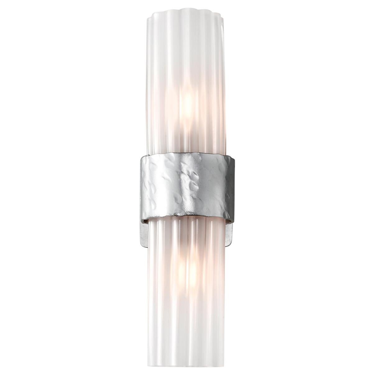 Lampe murale argentée contemporaine