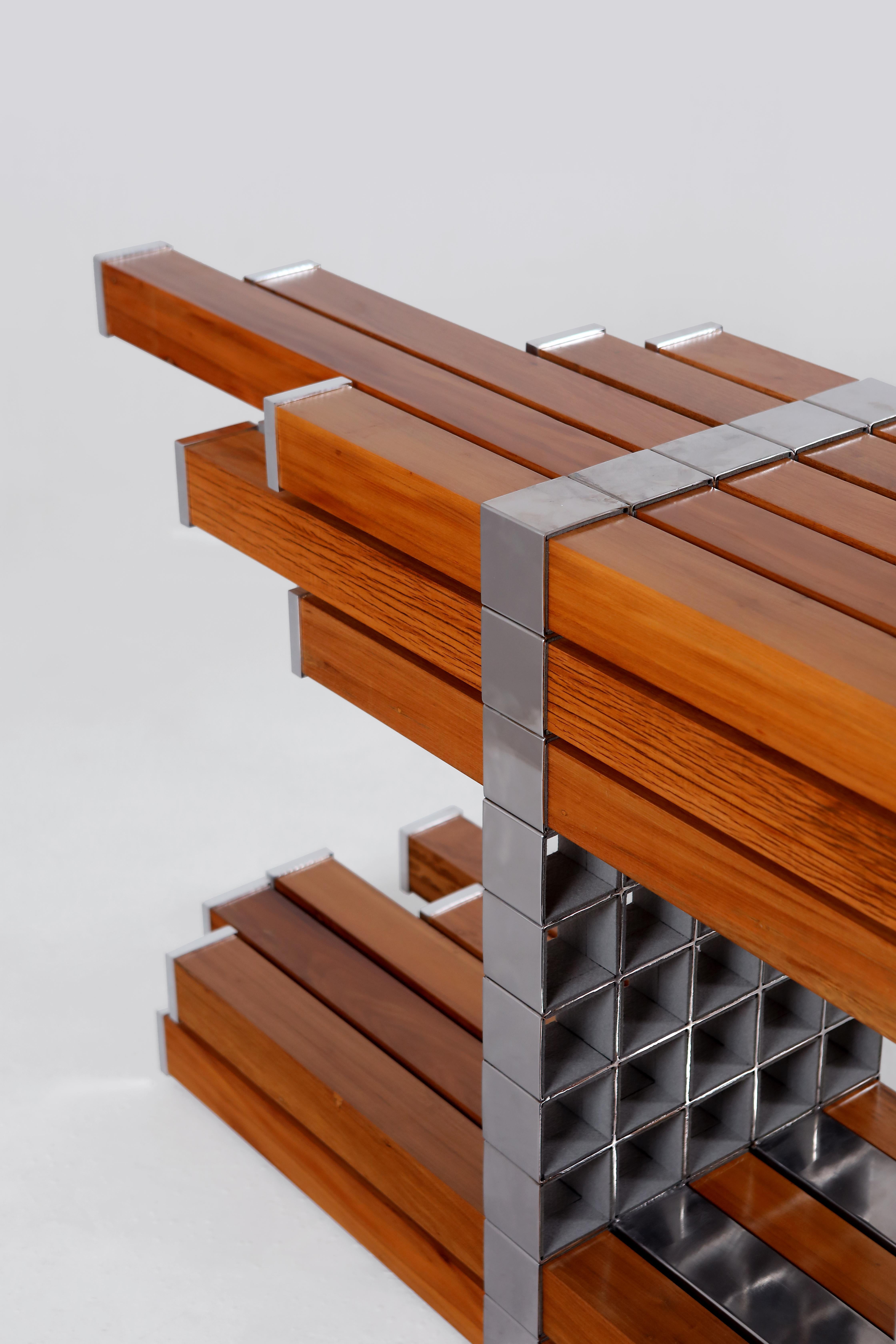 Post-Modern Contemporary Simbiótico Sideboard by Mameluca Studio in Wood, Brazil 2016