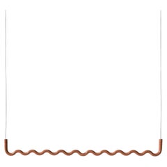 Contemporary Sine Wave Hanging Coat Rack Medium in Peach by Erik Olovsson