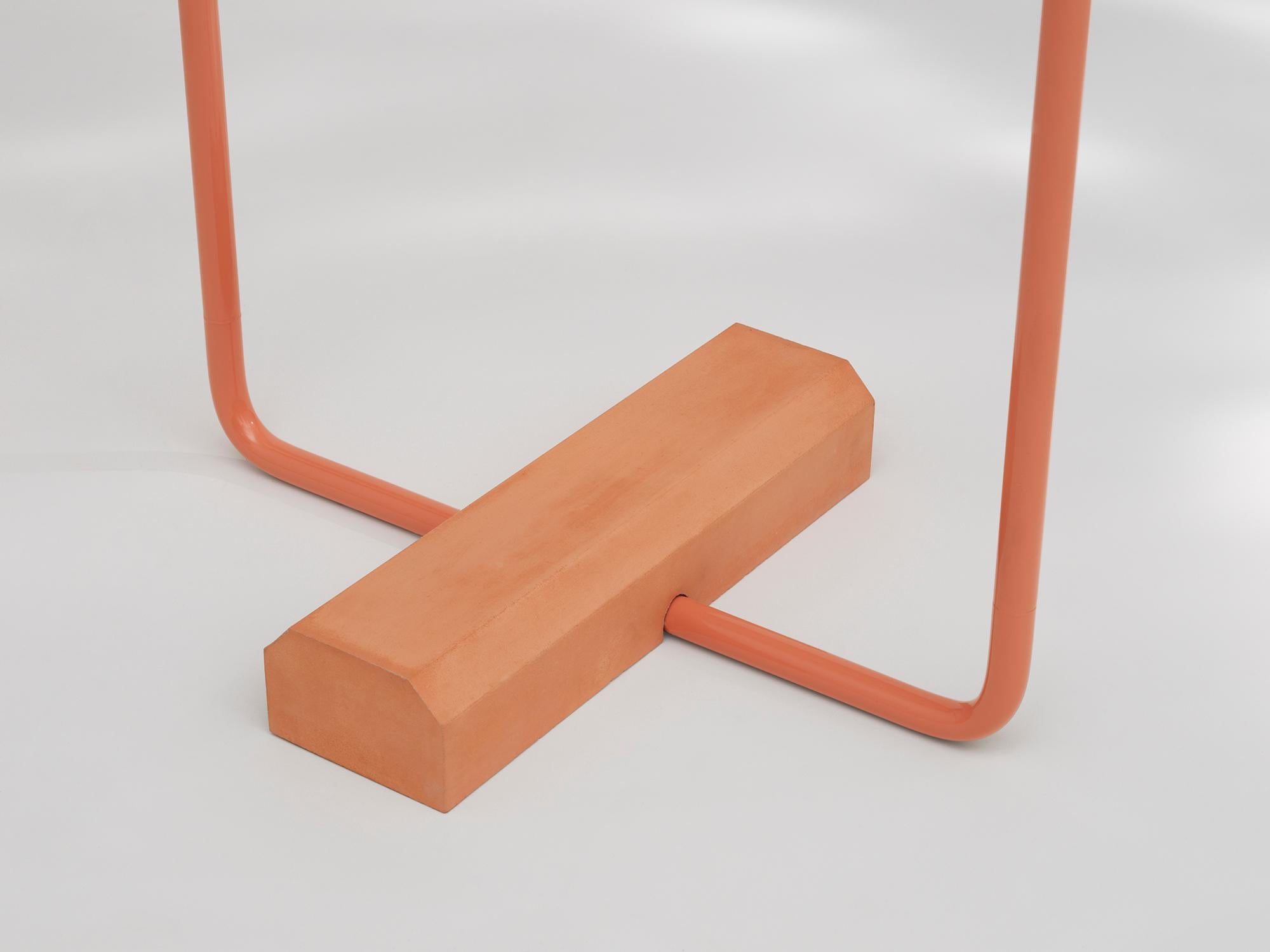 Post-Modern Contemporary Sine Wave Large Coat Rack in Pink by Erik Olovsson For Sale