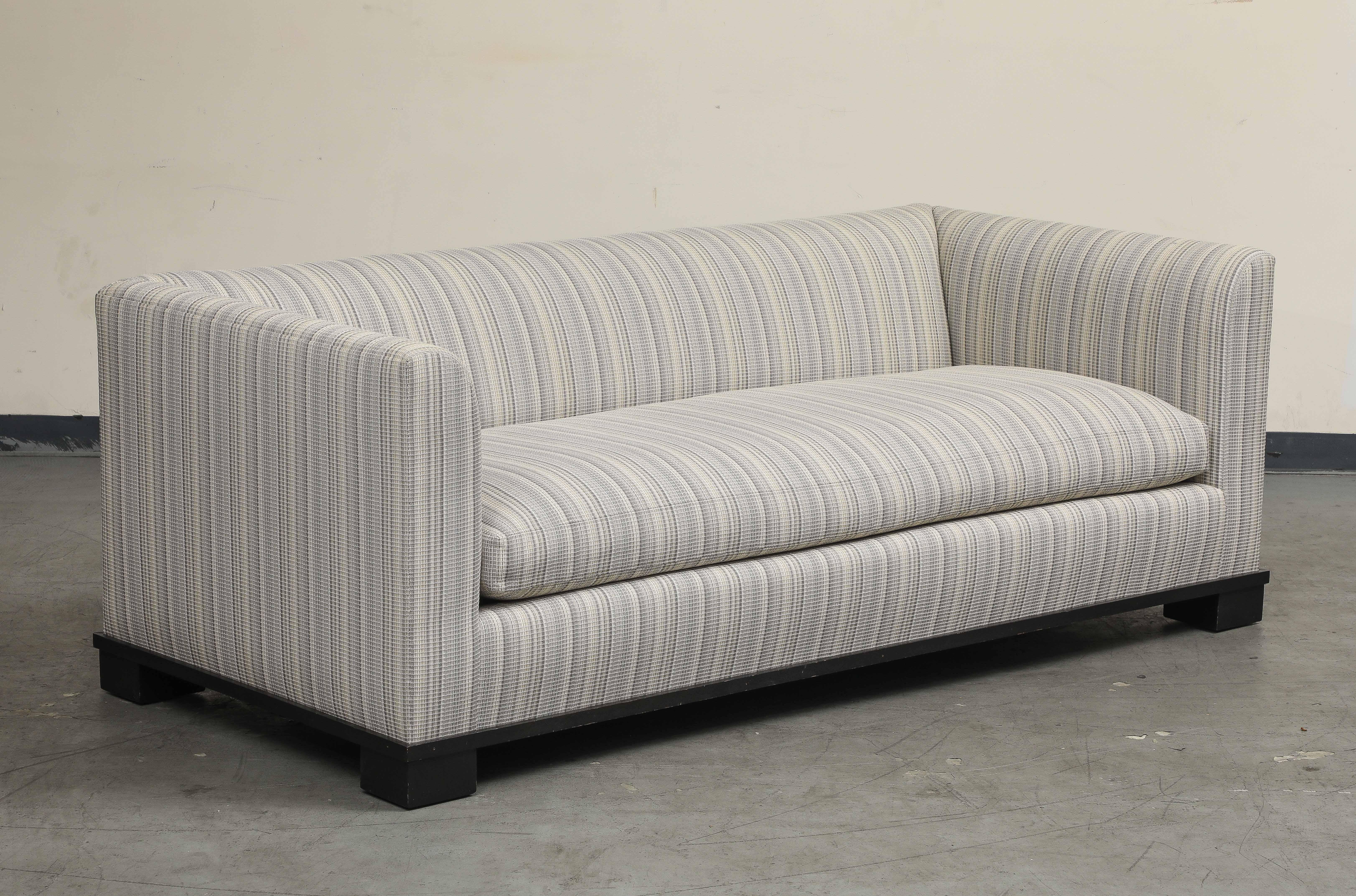 Contemporary Single-Cushion Sofa For Sale 5
