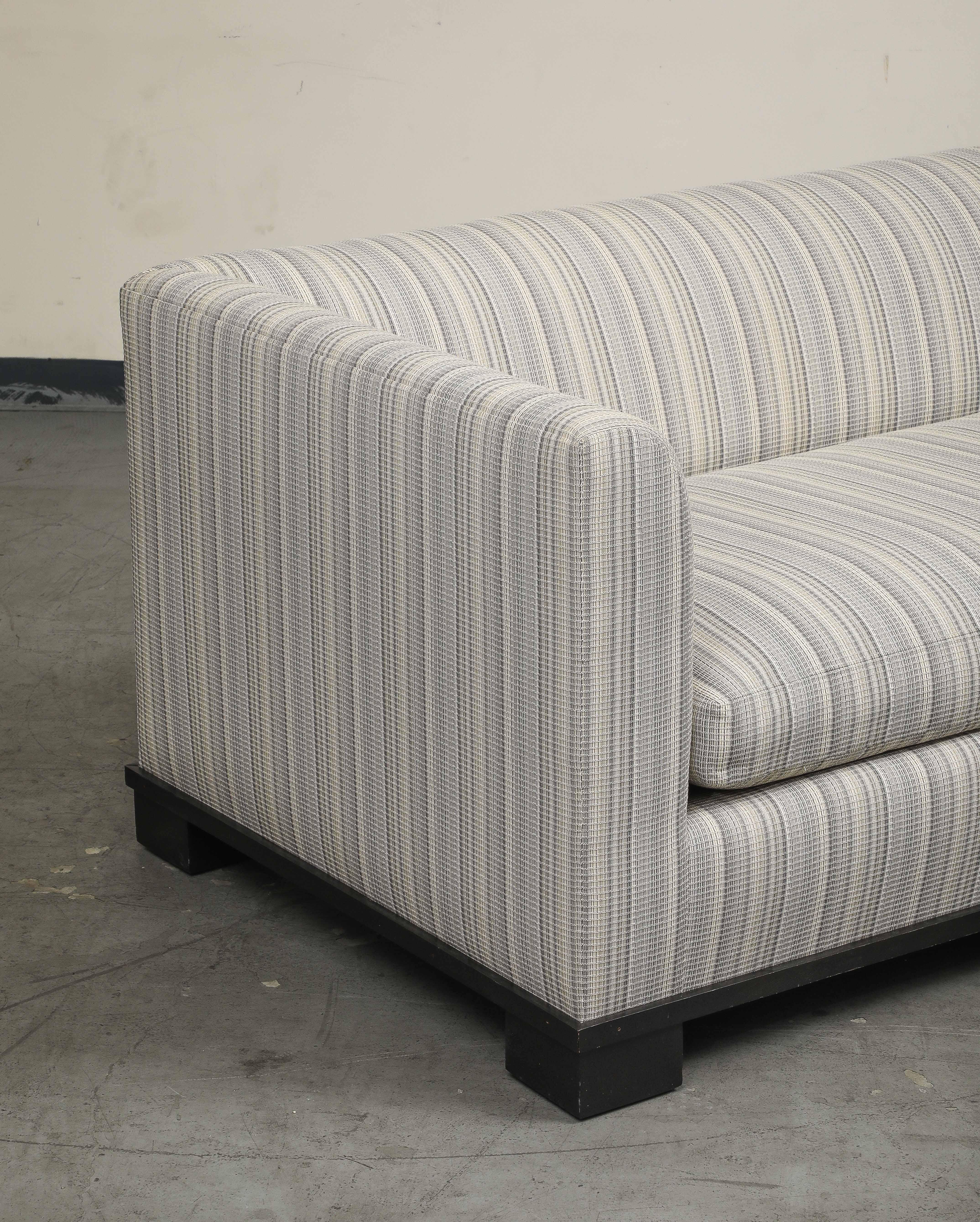 Contemporary Single-Cushion Sofa For Sale 6