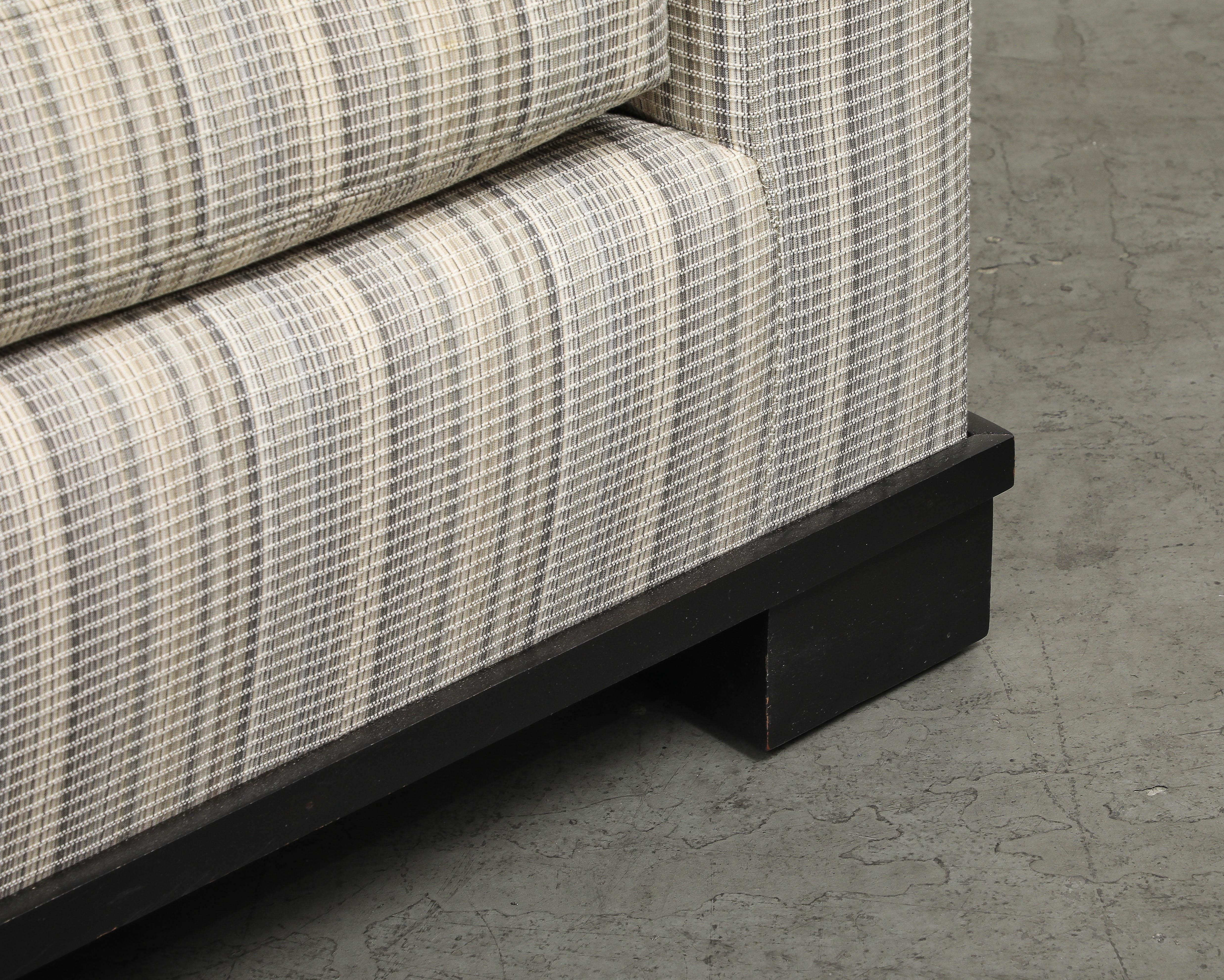 Contemporary Single-Cushion Sofa For Sale 7