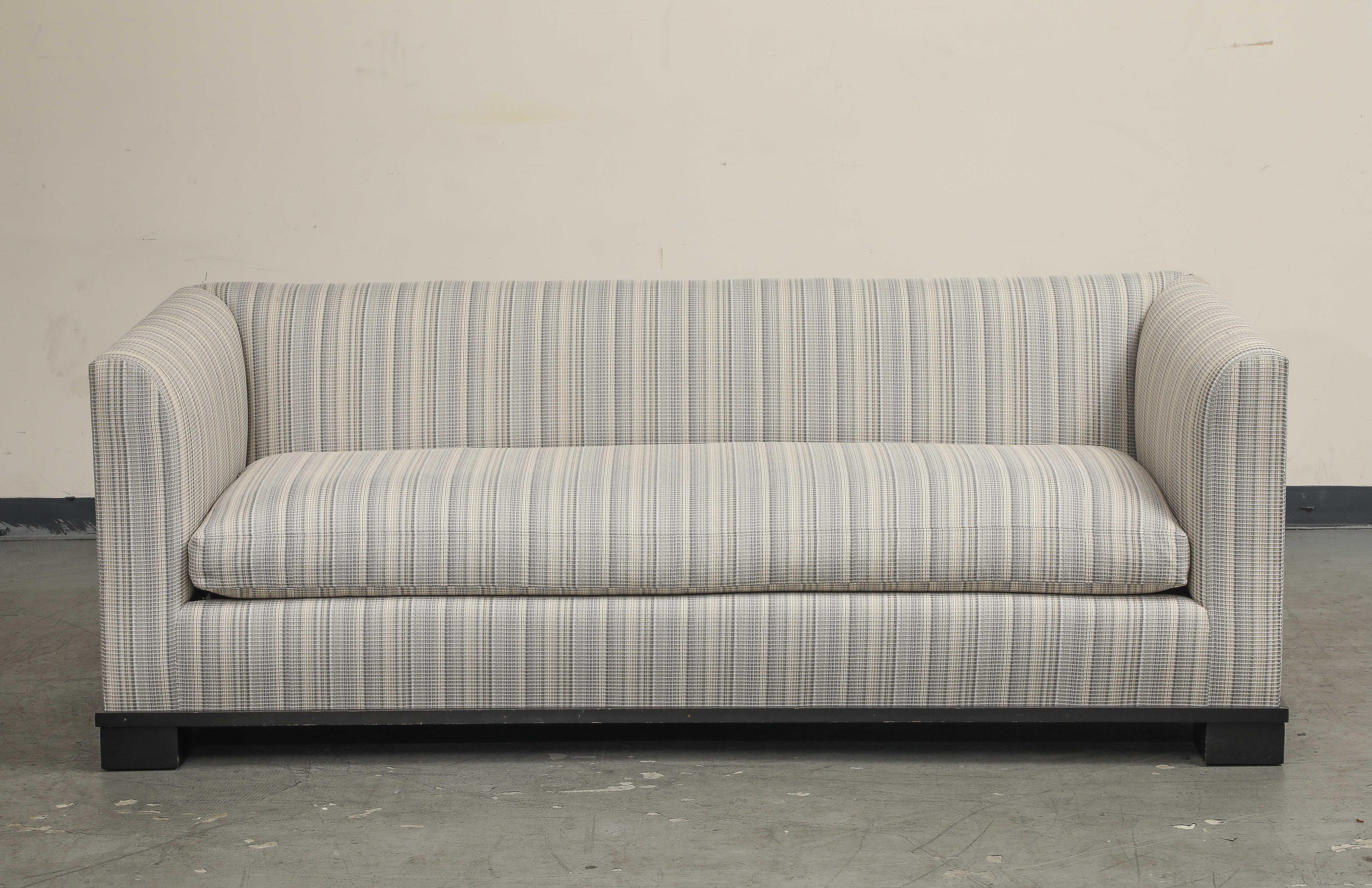 Contemporary Single-Cushion Sofa For Sale 8