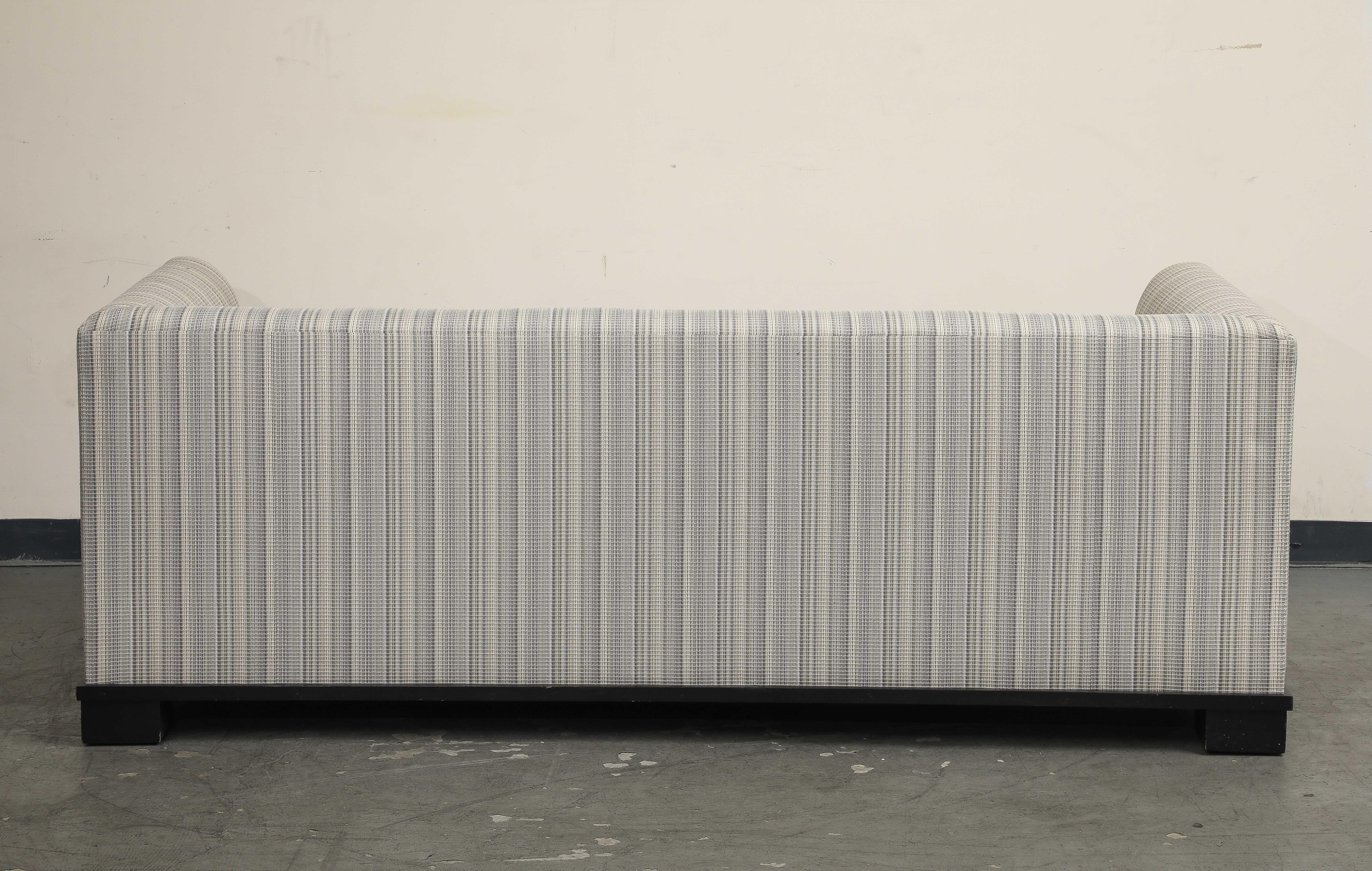 Upholstery Contemporary Single-Cushion Sofa For Sale