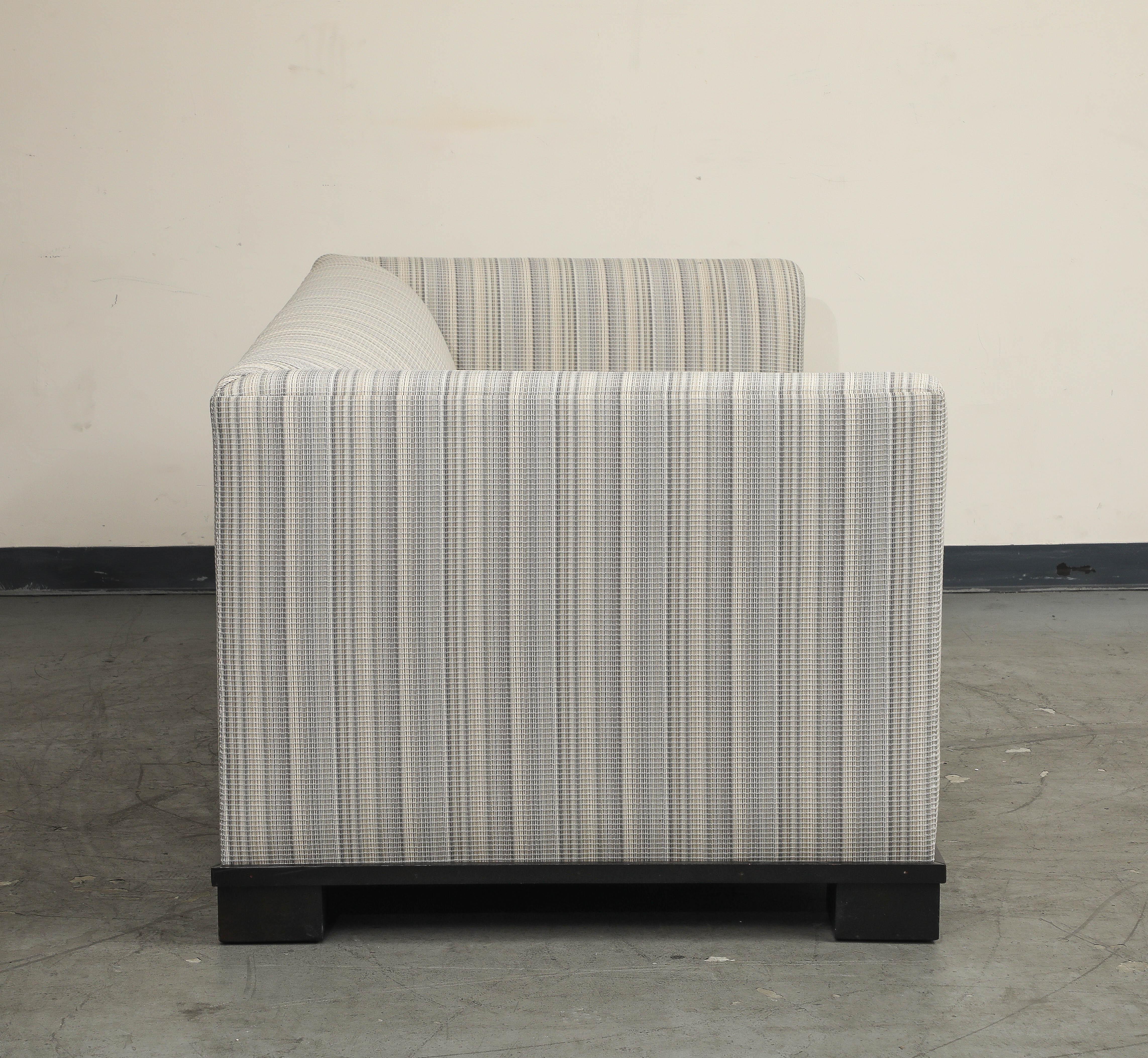 Contemporary Single-Cushion Sofa For Sale 2