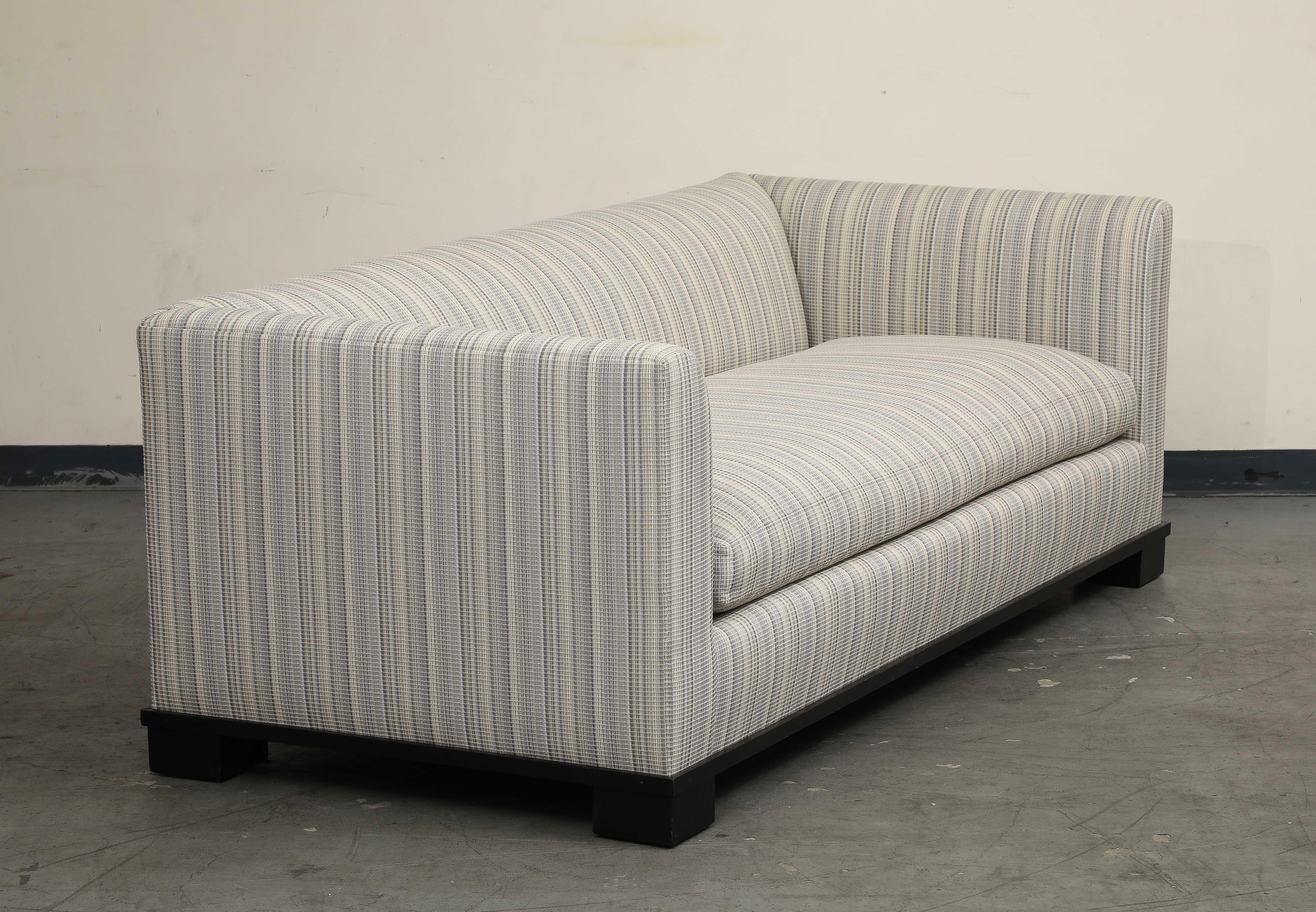 Contemporary Single-Cushion Sofa For Sale 3