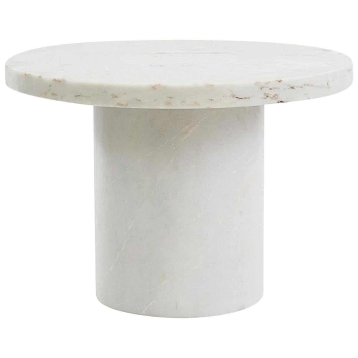 FRAMA Contemporary Sintra Table Large in White Marble For Sale