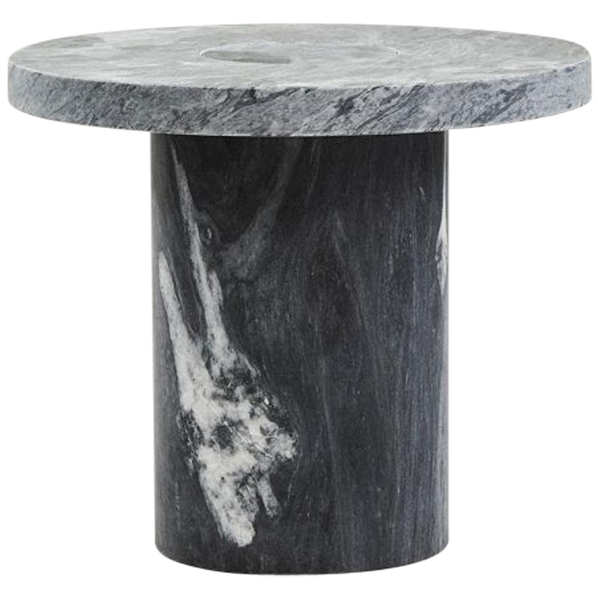 FRAMA Contemporary Coffee Side Bedside Sintra Table Small with Black Marble For Sale