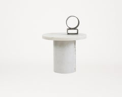 FRAMA Contemporary Coffee Side Bedside Sintra Table Small with White Marble