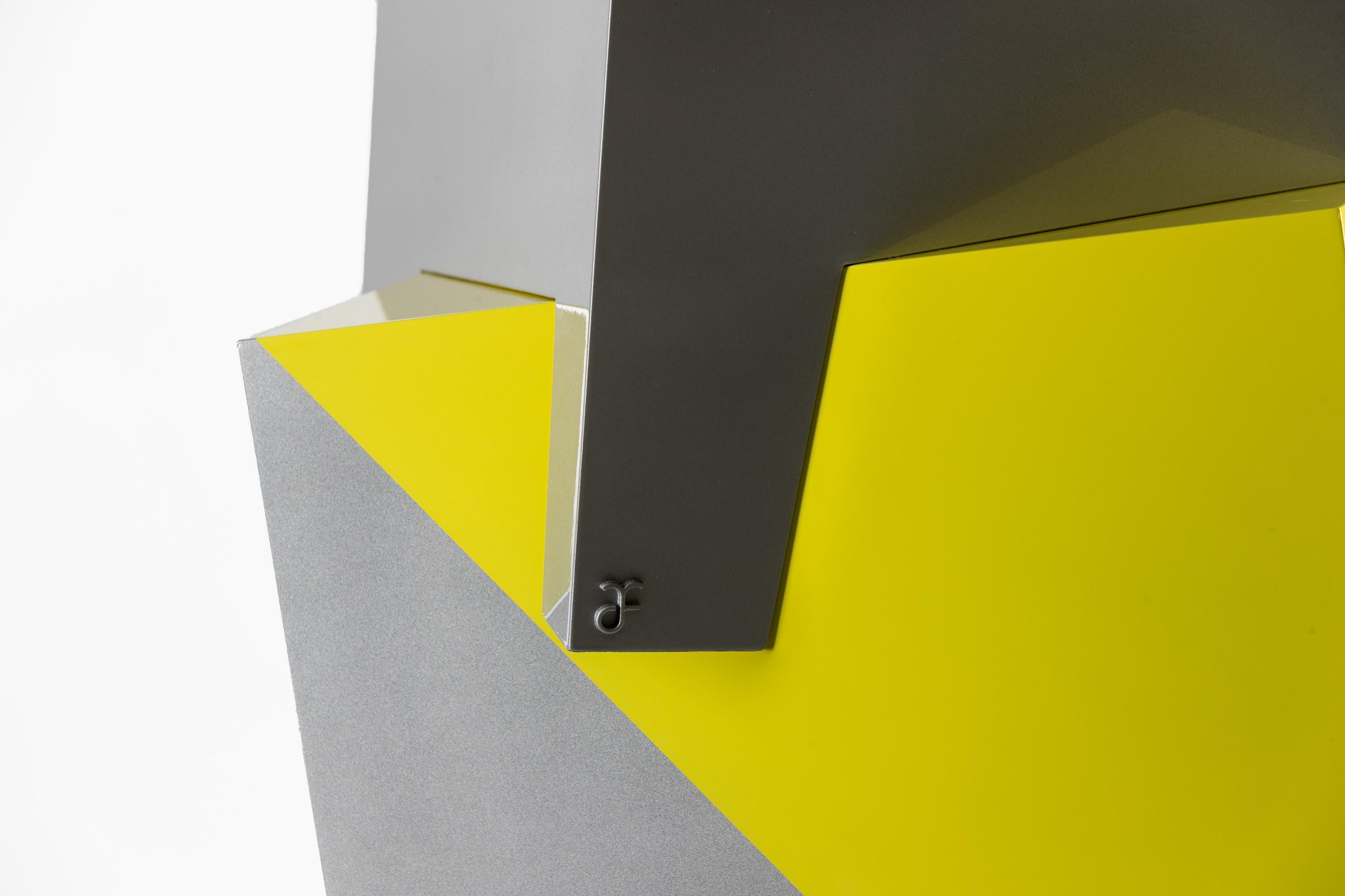 Contemporary Sissi Stackable Seat Yellow and Orange in Aluminium by Altreforme For Sale 5
