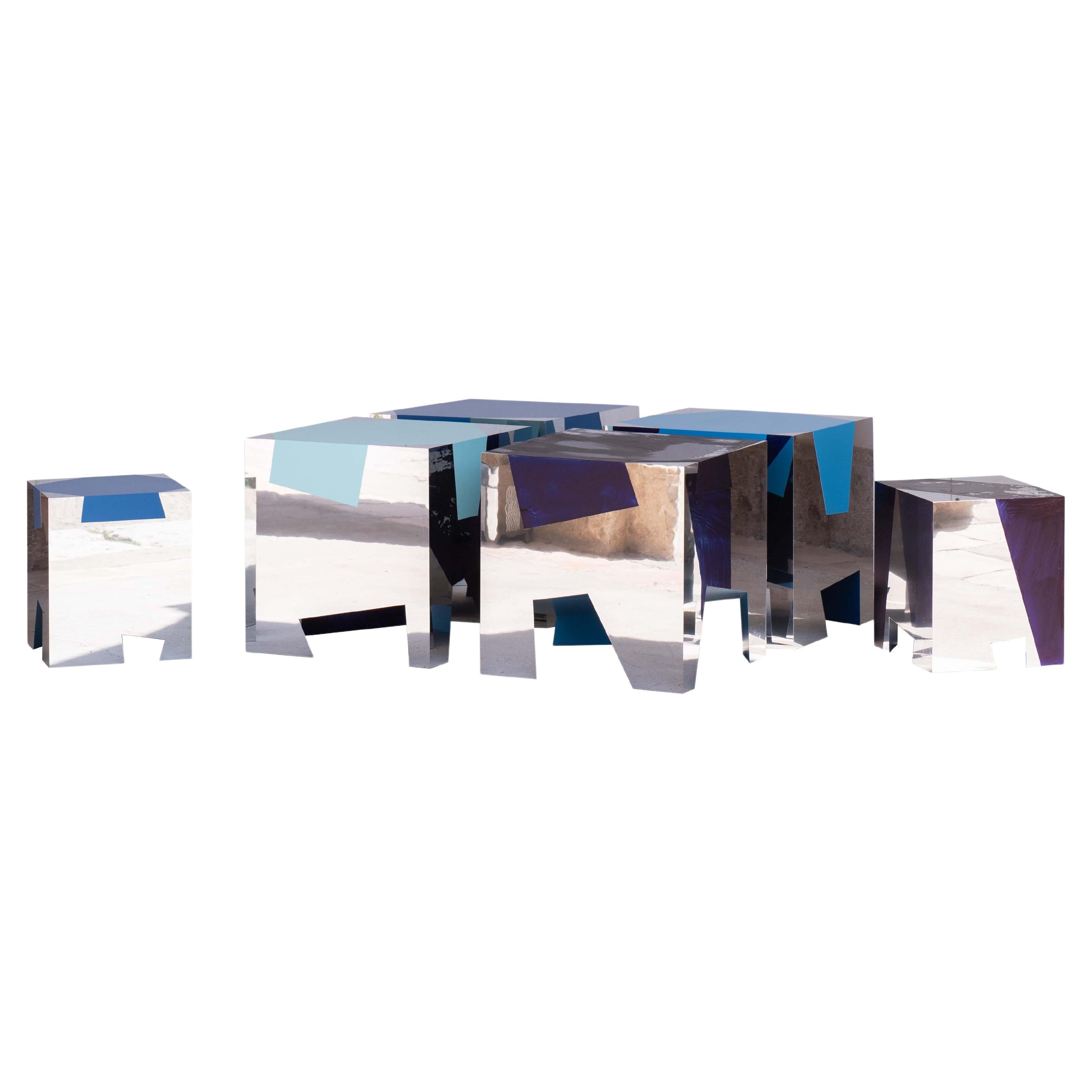 Contemporary Sissi stapelbarer Sitz aus Aluminium von altreforme in limitierter Auflage