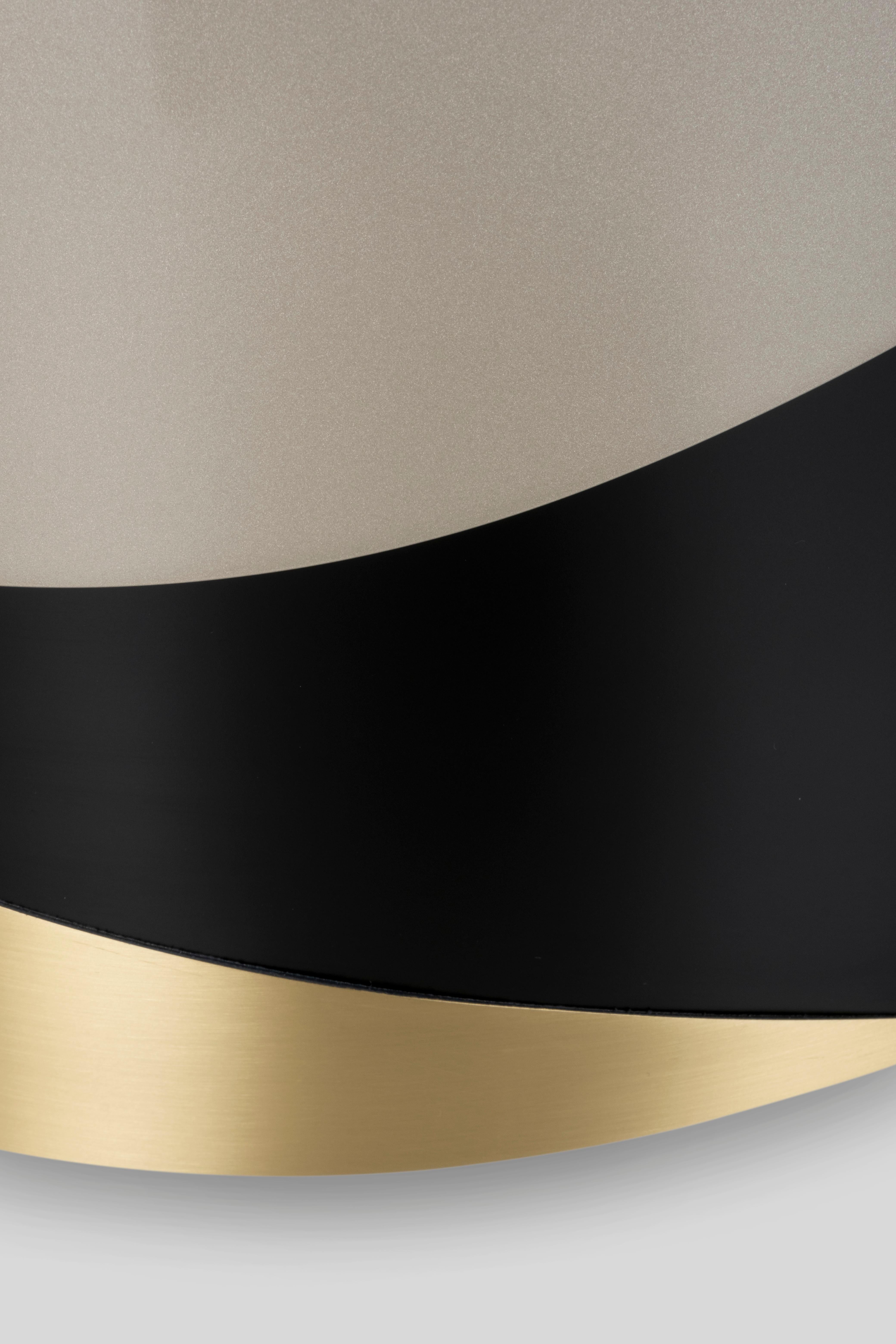 Table basse contemporaine Sistelo, Oak Root Brass, Handmade by Greenapple en vente 4