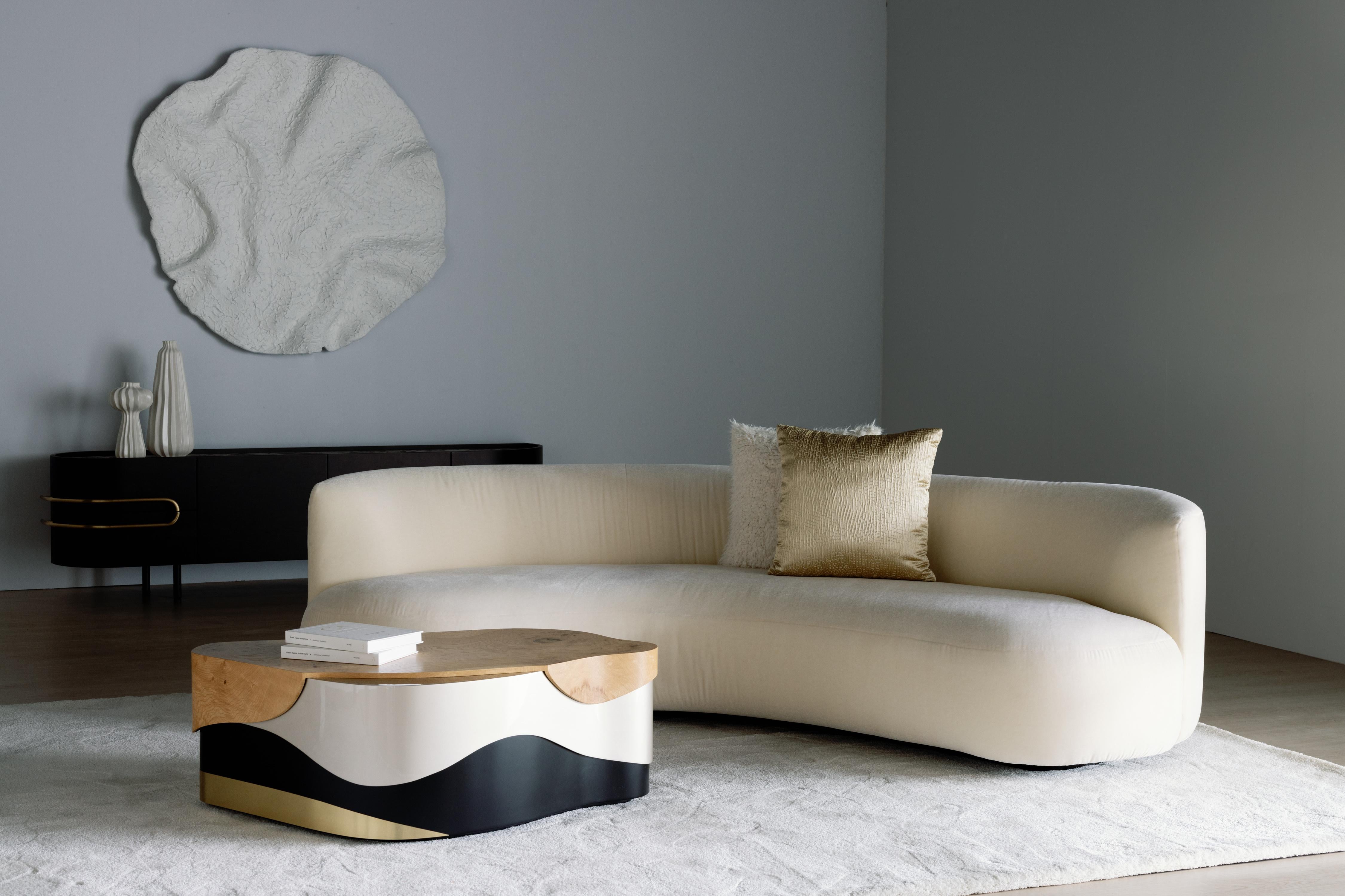 Table basse contemporaine Sistelo, Oak Root Brass, Handmade by Greenapple Neuf - En vente à Lisboa, PT
